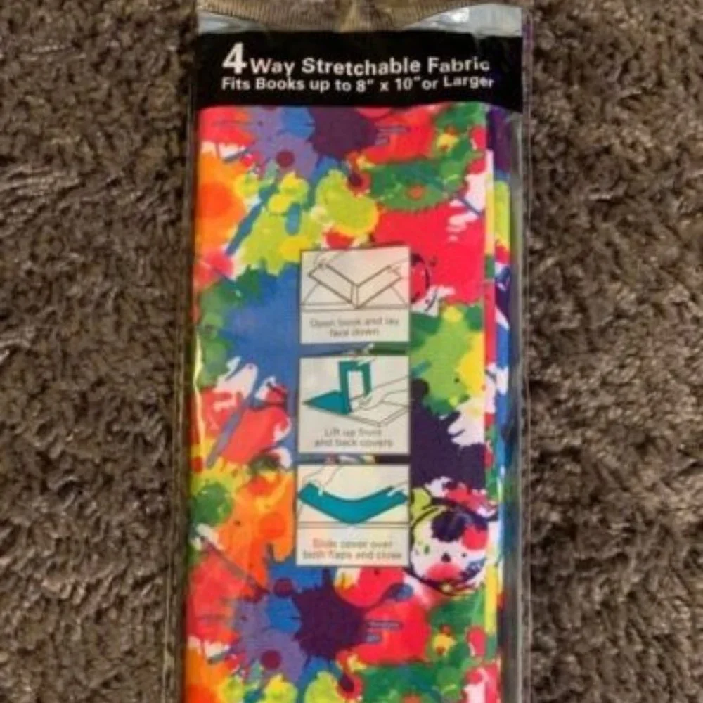 NWT BUNDLE 3 KITTRICH Stretchable Book Covers Jumbo - 8